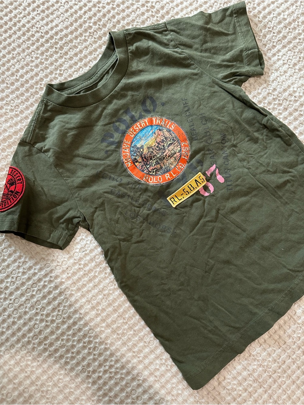Boys polo Ralph Lauren Green Graphic tee